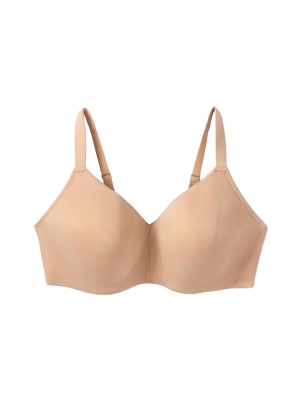AUDEN LIGHTLY LINED WIRE-FREE BRA - BEIGE SIZE 42DD (NEW WITH TAGS) A3